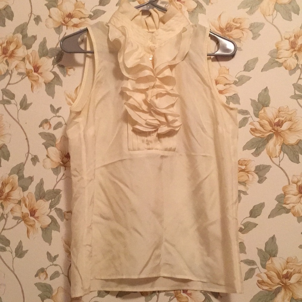 J Crew Ruffle Tank Top